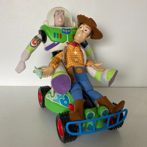 Toy Story Other Vintage Toy Story Buzz Lightyear Woody Rc Car